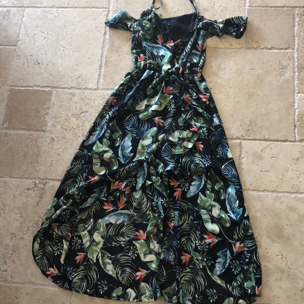 Sanctuary black floral dress
